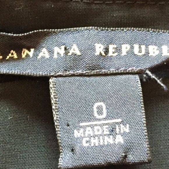 Banana Republic Black Silk Velvet Empire Waist Strapless Dress Size 0 - Picture 7 of 7